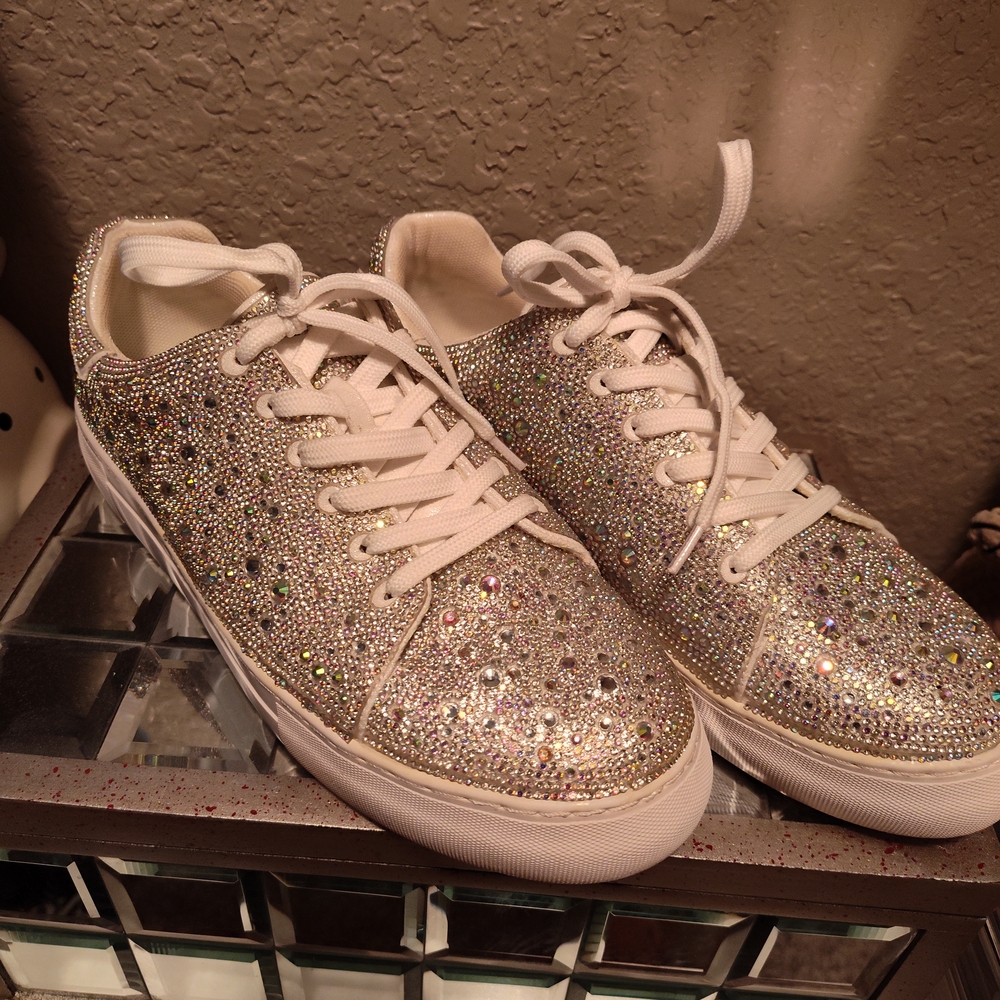 Sparkling Silver Women's Sneakers